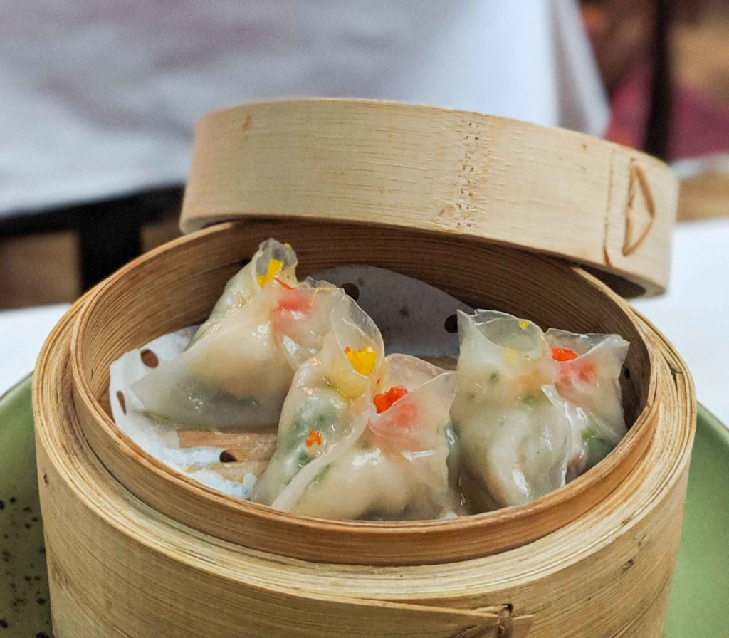 lobster and truffle dumplings