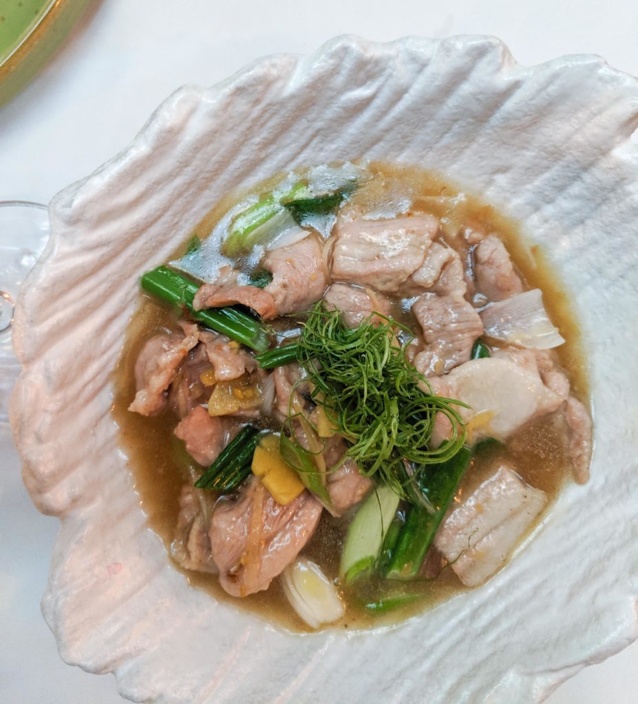 Smoked pork at The Kimono Club