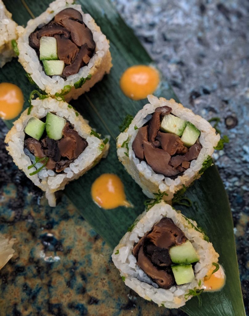 Mushroom sushi
