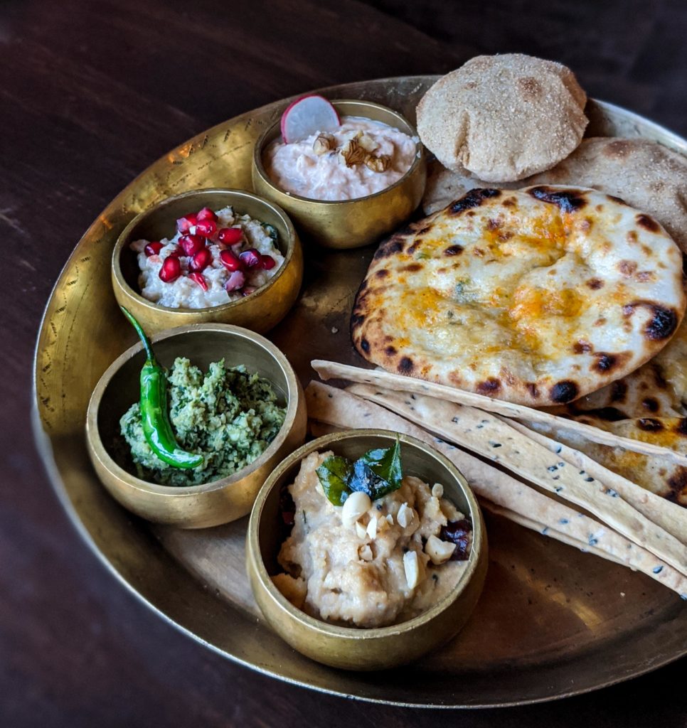 Indian Mezze Platter at Ek Bar