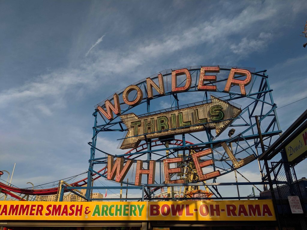 Wonder wheel at coney island