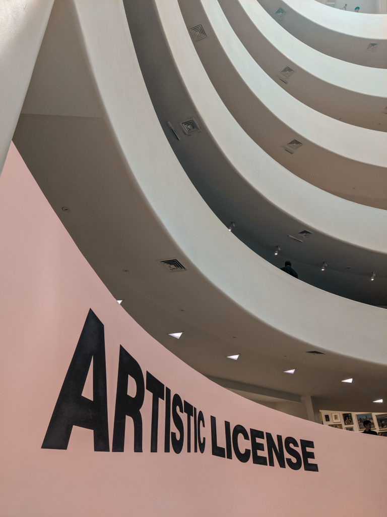 artistic license - guggenheim