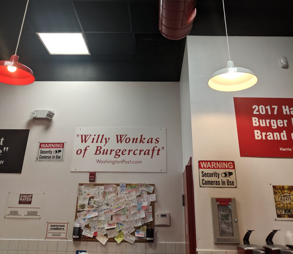 five  guys burger - eat in NYC