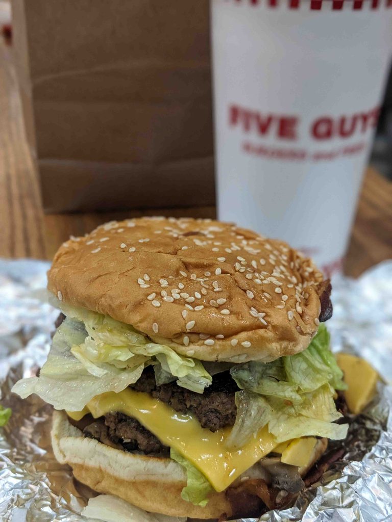 five  guys burger - eat in NYC