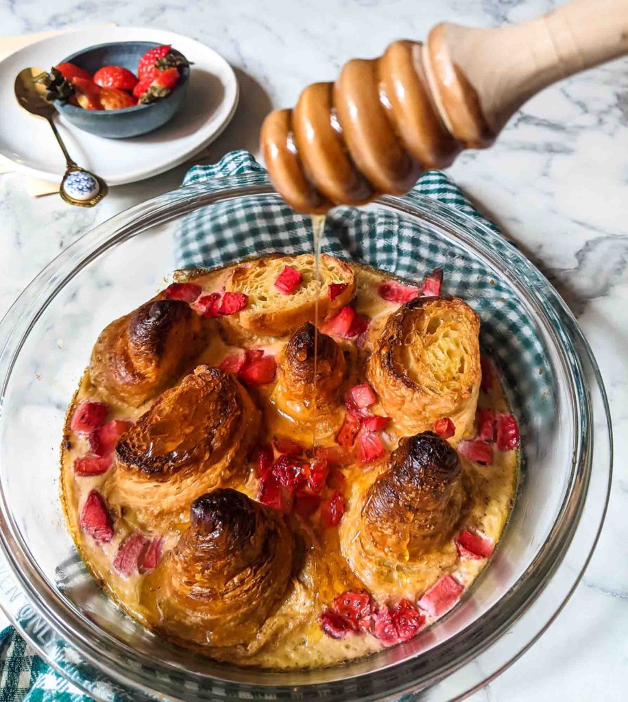 baked croissant french toast