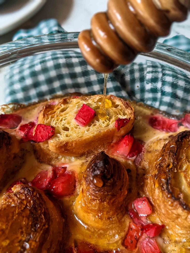 baked croissant french toast