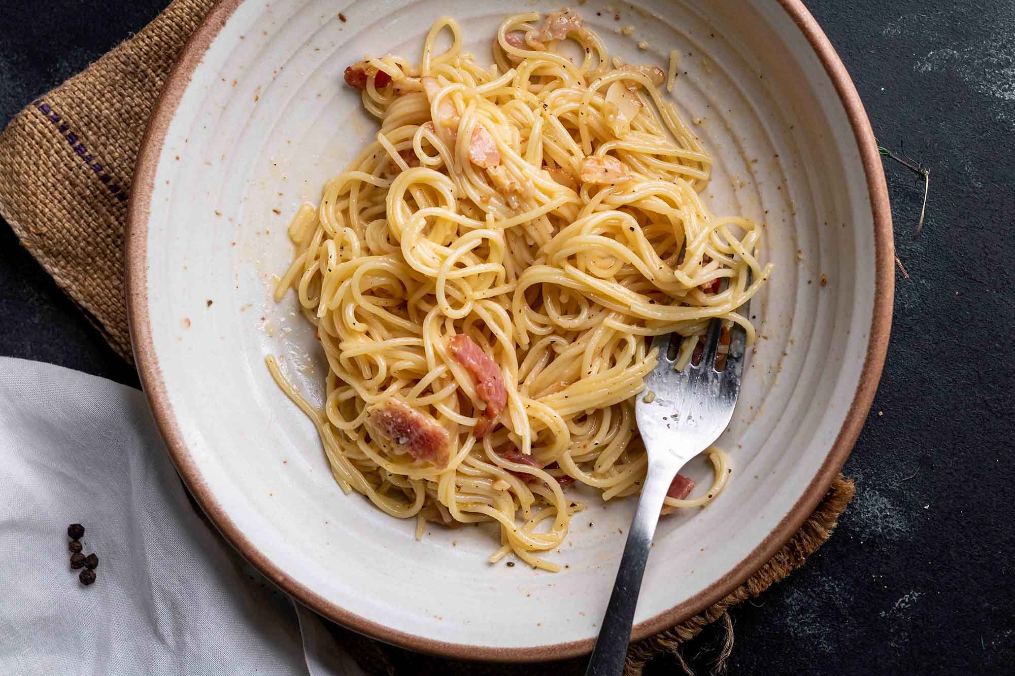 Spaghetti Carbonara - fool proof recipe - ChompSlurrpBurp