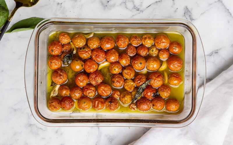 confit cherry tomatoes