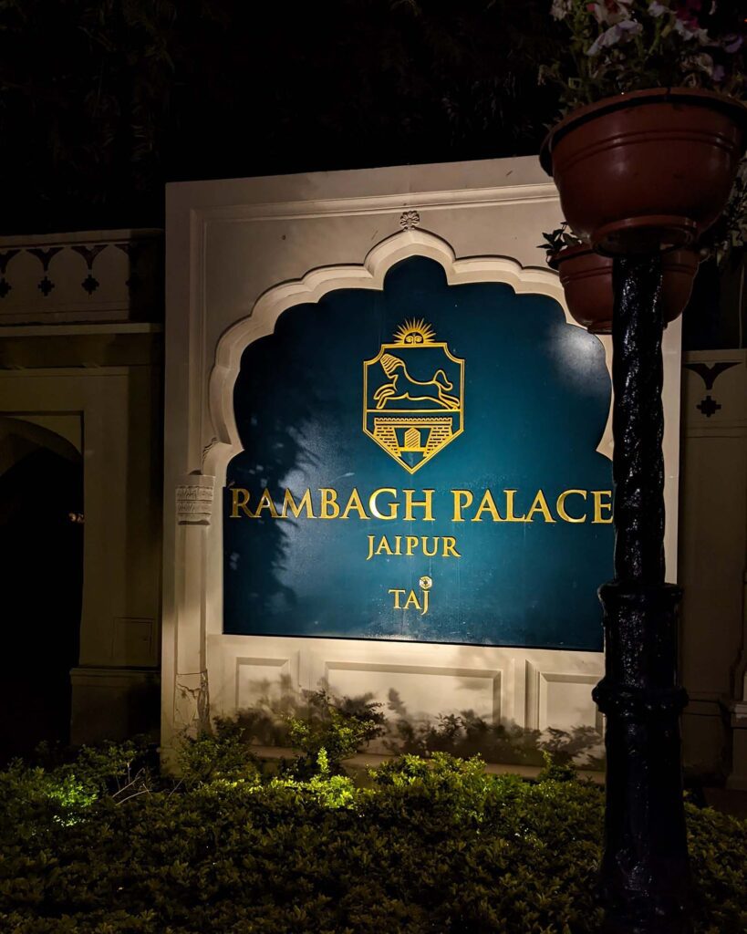 Taj Rambagh Palace  - best restaurants in Jaipur