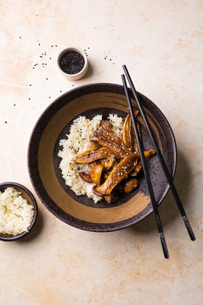 mushroom rice bowl