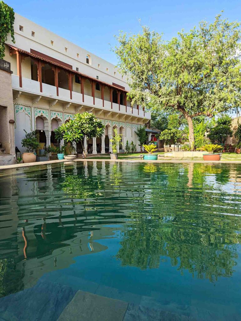 pool at Mandawa kothi
