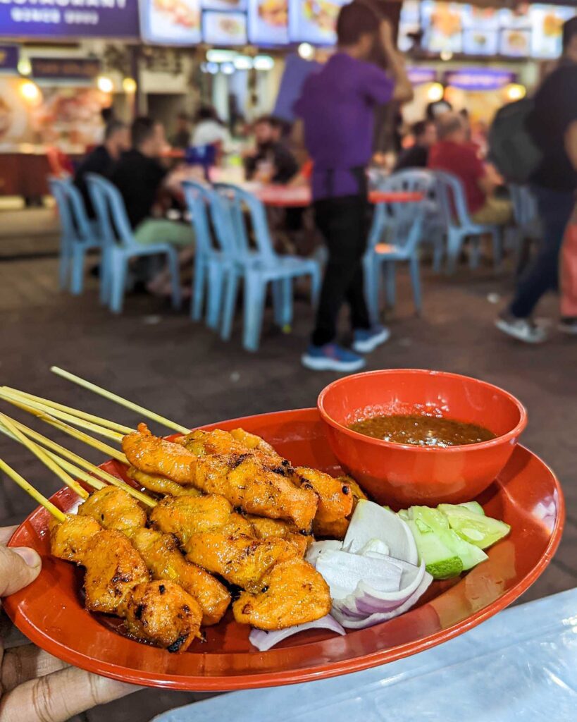 Malaysian Satay - must have street food in kuala lumpur 